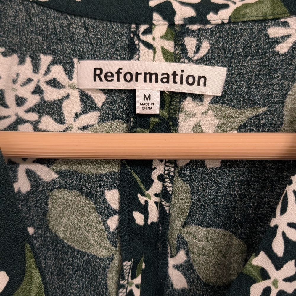 Reformation Green Floral Maxi Dress - Picture 4 of 7